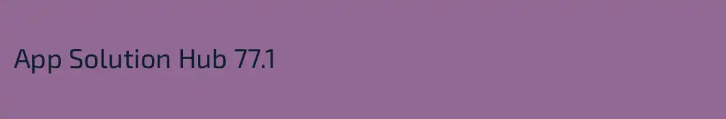 App Solution Hub 77.1